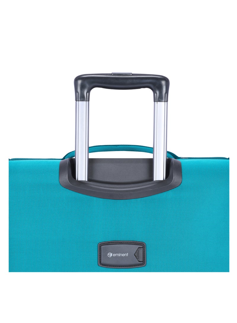 إيمينينت حقيبة سفر ناعمة للجنسين كبيرة بعجلات دوارة مزدوجة من البوليستر خفيفة الوزن قابلة للتوسيع مع قفل  ثلاثي الأرقام  أخضر - Image 5