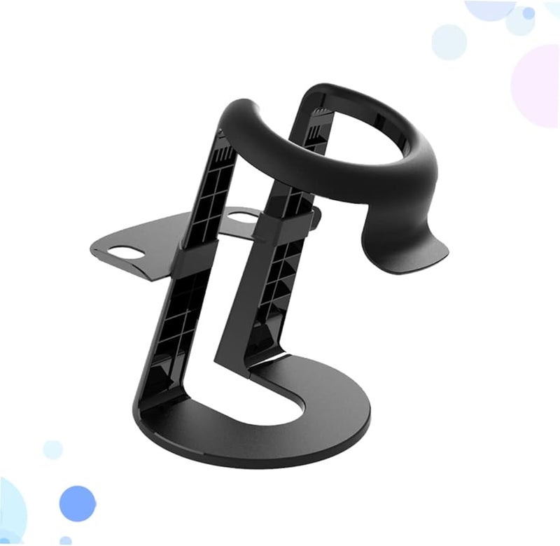 Mikikit VR Helmet Stand Holder Display Mount For VR Glasses And Controllers Black - Image 3