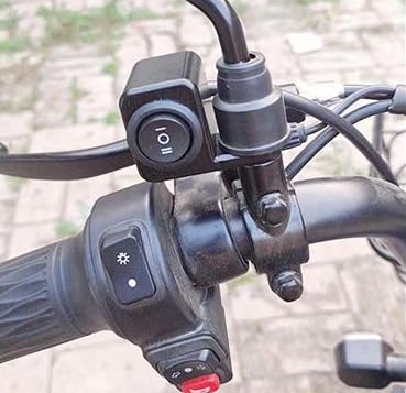 Eltron Turbo Waterproof Multi-Function 3 Mode Way Mirror Switch Button Operate with Headlight, Fog Light, ON-Off-ON CNC Aluminium 12V DC Universal For All Motorcycle, Bike, Scooties (Pack Of 1, Black) - Image 3