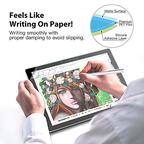 Oaky Paper Type Screen Protector for Microsoft Surface Pro 6 Anti Glare Matte Screen Protector with Easy Installation Kit - Matte - Image 2