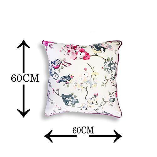 IM FAB Cotton Printed Square Cushion Cover (24X24 inch, Pink) -Set of 5 pcs - Image 2