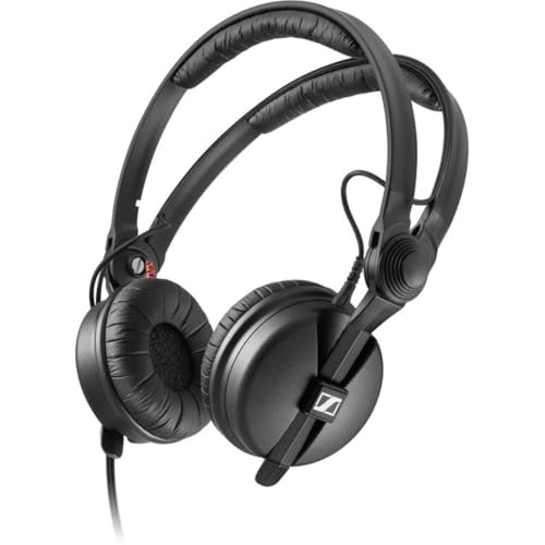 Sennheiser سماعات رأس دي جي سنايزر برو أوديو الاحترافية HD 25 على الأذن باللون الأسود - Image 1