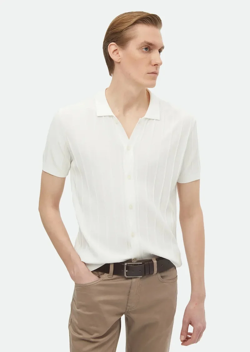 RAMSEY Ecru Knitwear