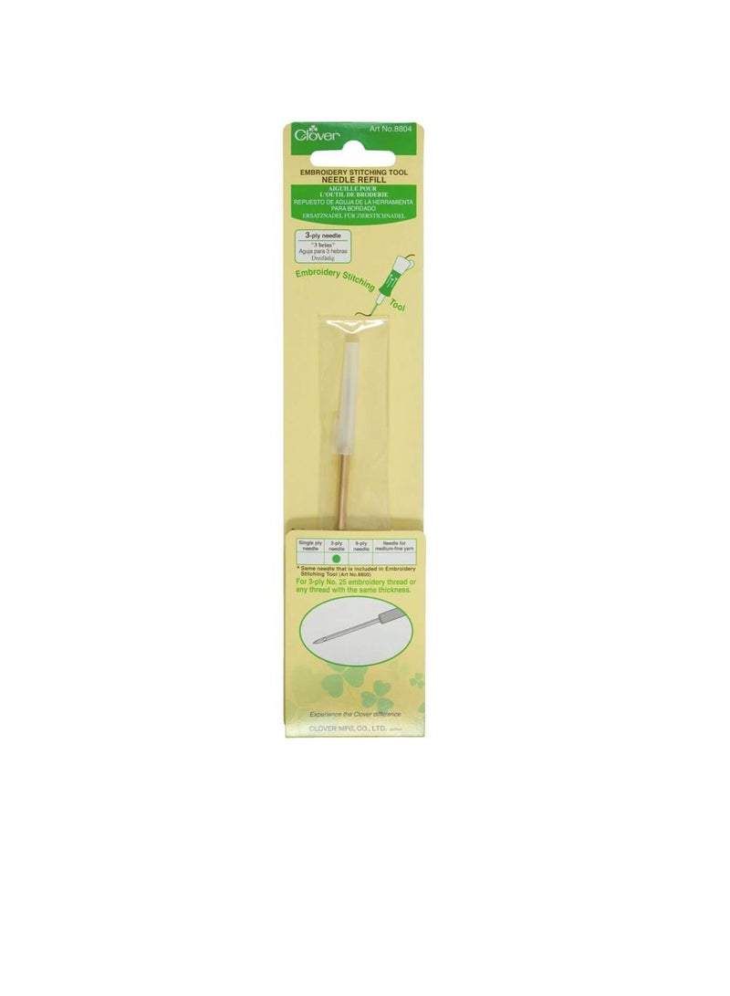 Clover Embroidery Stitching Tool Needle Refill 3 Ply - Image 2