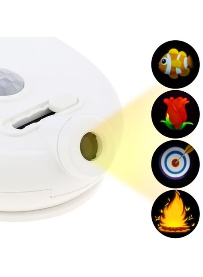 كيلا مصباح ليلي للمرحاض بمستشعر حركة من أوريجلام، مصباح بمستشعر حركة للمرحاض، مصباح ليلي للمرحاض يعمل بالحركة، مصباح مبتكر للحمام، هدايا ممتعة، إكسسوارات حمام - Image 3