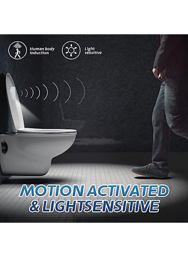 كيلا مصباح ليلي للمرحاض بمستشعر حركة من أوريجلام، مصباح بمستشعر حركة للمرحاض، مصباح ليلي للمرحاض يعمل بالحركة، مصباح مبتكر للحمام، هدايا ممتعة، إكسسوارات حمام - Image 4