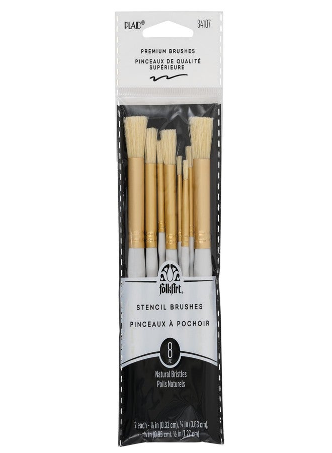 Plaid Stencil Brush Set, (8-Piece), 0289956 - Image 1