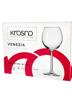 Krosno Krosno Red Wine Glass - Set of 6 350ml - Venezia Collection  - Image 3