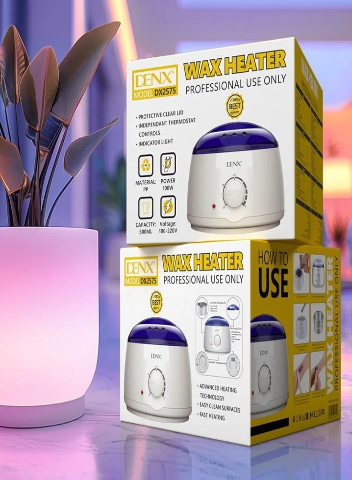 Denx DX2575 Wax Warmer Hair Removal Machine | 100W, 500ml Capacity - Image 3