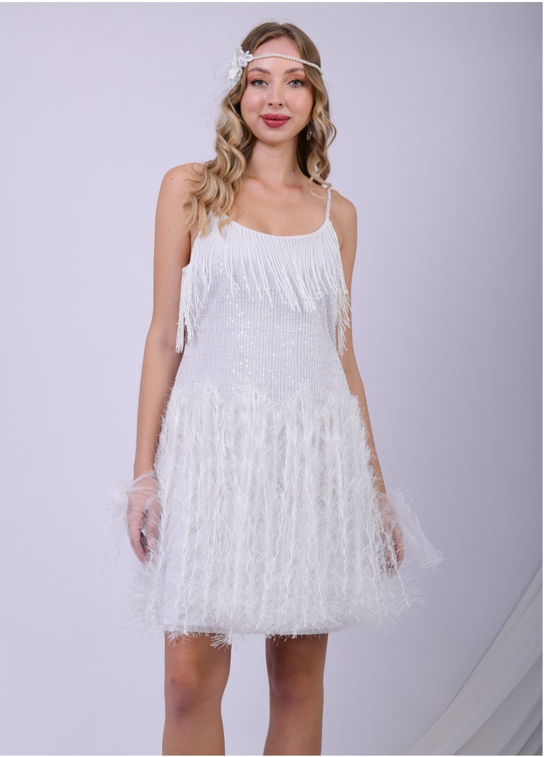 Elegant Glitz White Feather Fringe Flapper-Inspired Cocktail Dress - pzsku/Z665FCE349A87561D6E88Z/45/_/1729073619/b203460e-8f1e-4e0c-b601-eb2601661eb8