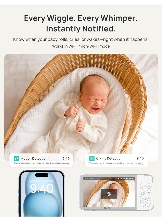 دي آر. كير Dr.Care VistaView Smart WLAN Baby Monitor with Camera - Image 3