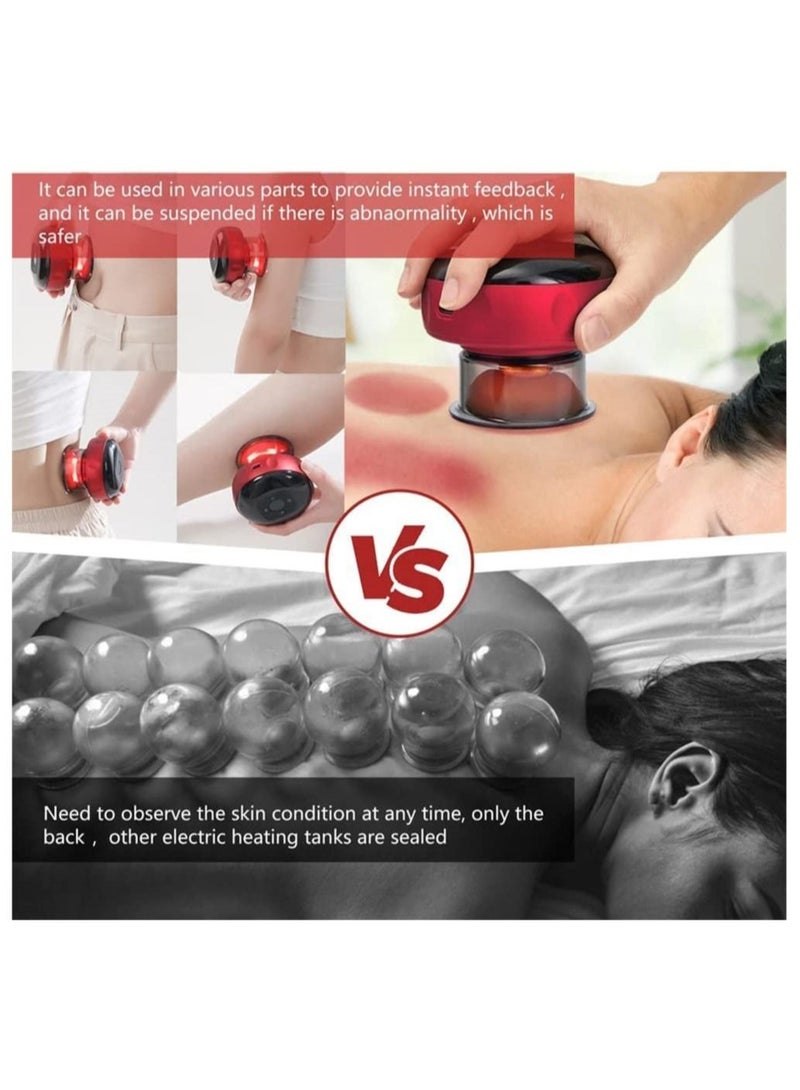 Y&D Smart Dynamic Cupping Therapy Set, 3 in 1 12 Level Electric Set with Red Light for Shoulders, Back and Neck, All Body Parts - Image 5