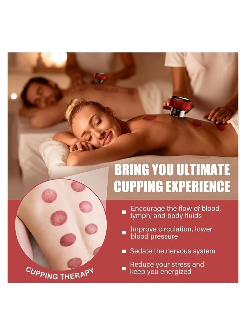 Y&D Smart Dynamic Cupping Therapy Set, 3 in 1 12 Level Electric Set with Red Light for Shoulders, Back and Neck, All Body Parts - Image 3