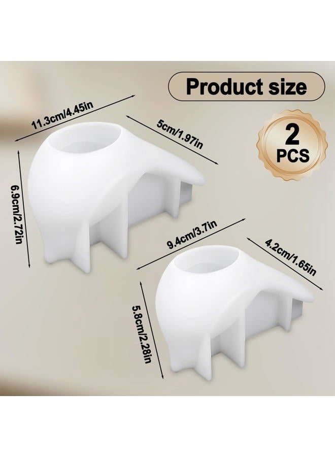 Fuehbur 2PCS Bird Silicone Molds, 3D Bird Epoxy Resin Moulds with Floral Design, Cute Animal Resin Casting Set Concrete Mold Unique Display Mold DIY Art Crafts Wall Hanging Halloween Christmas Home - Image 2