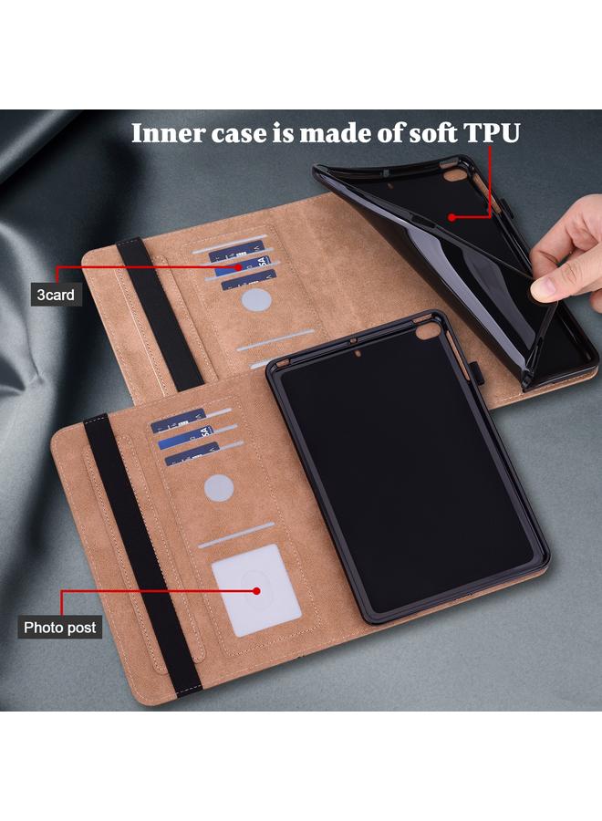 S-TOP Case For Lenovo Tab P11 2020 11 inch Solid Color Embossed Striped Leather Case - Image 4