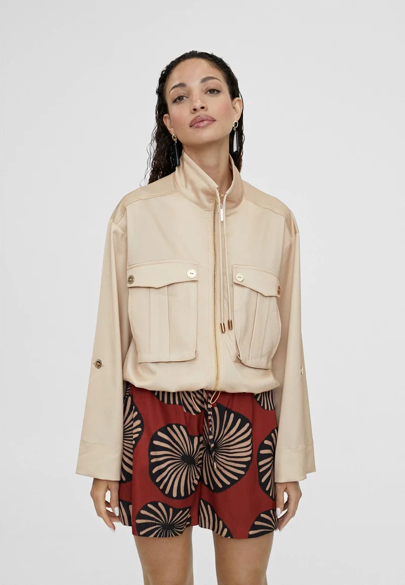 Lola Casademunt Monochrome bomber jacket with pockets