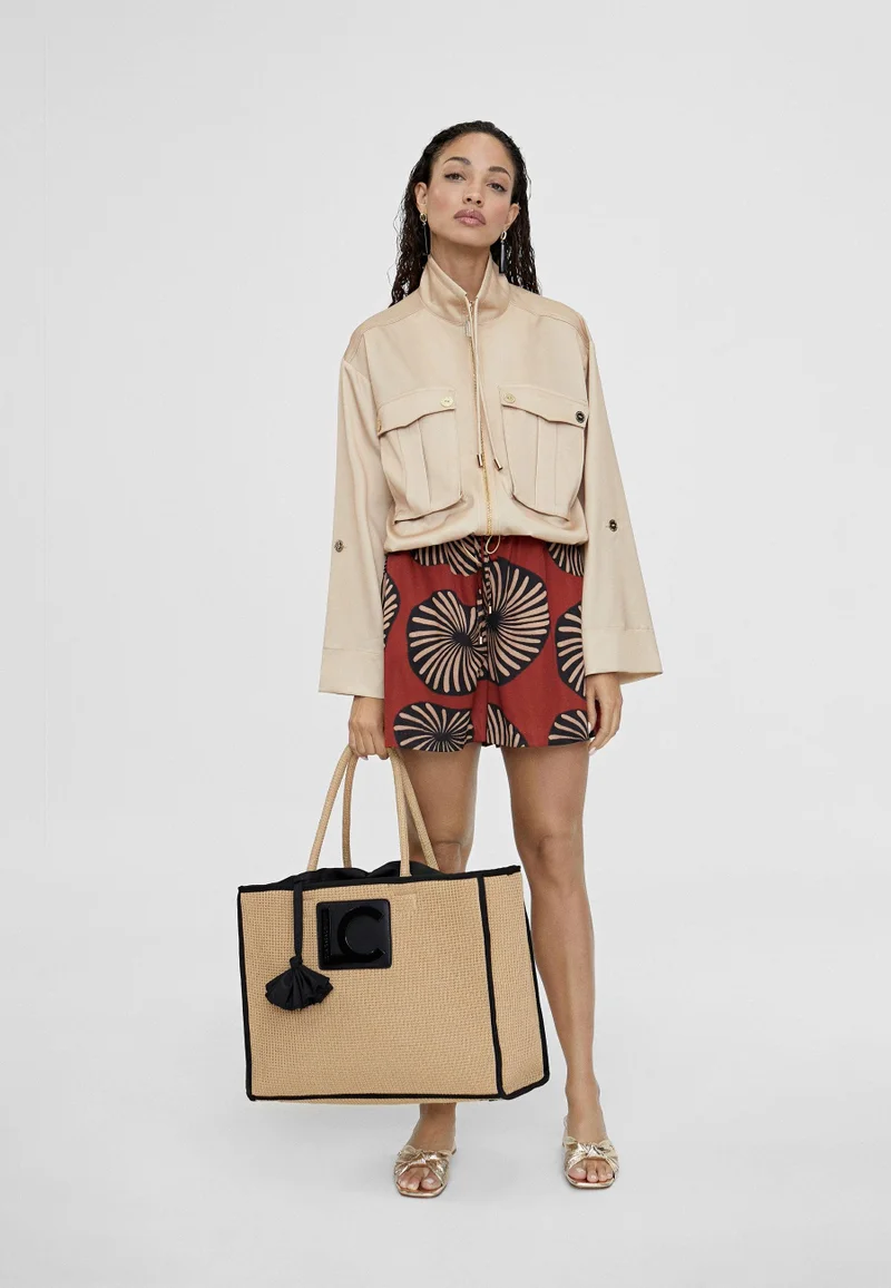 Lola Casademunt Monochrome bomber jacket with pockets