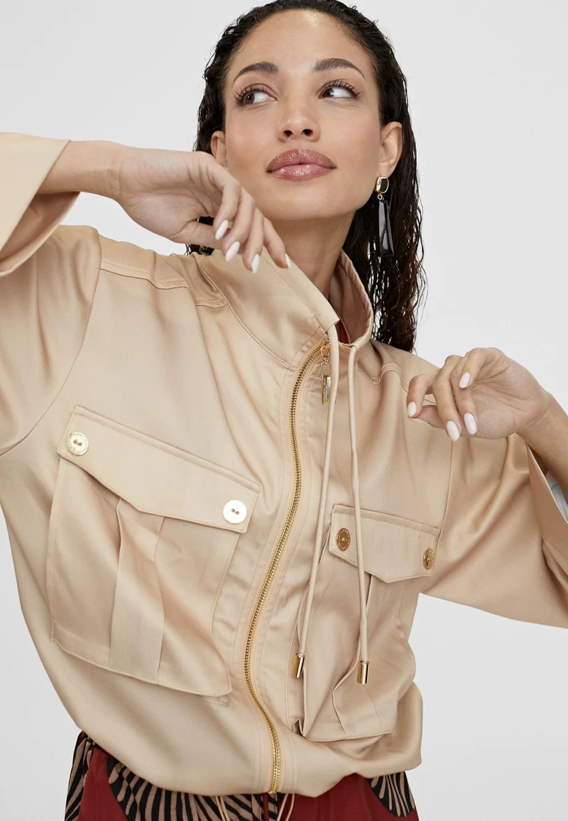 Lola Casademunt Monochrome bomber jacket with pockets