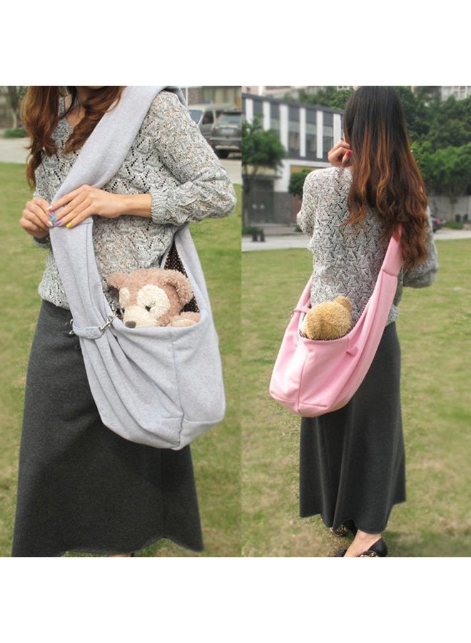 Grtdrm Pet Sling Carrier Bag Travel Tote For Cats Dogs, Up To 16 lbs (Gray) - Image 2