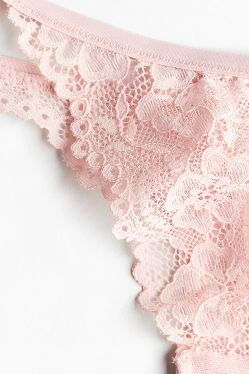 H&M 3-pack lace tanga thong briefs