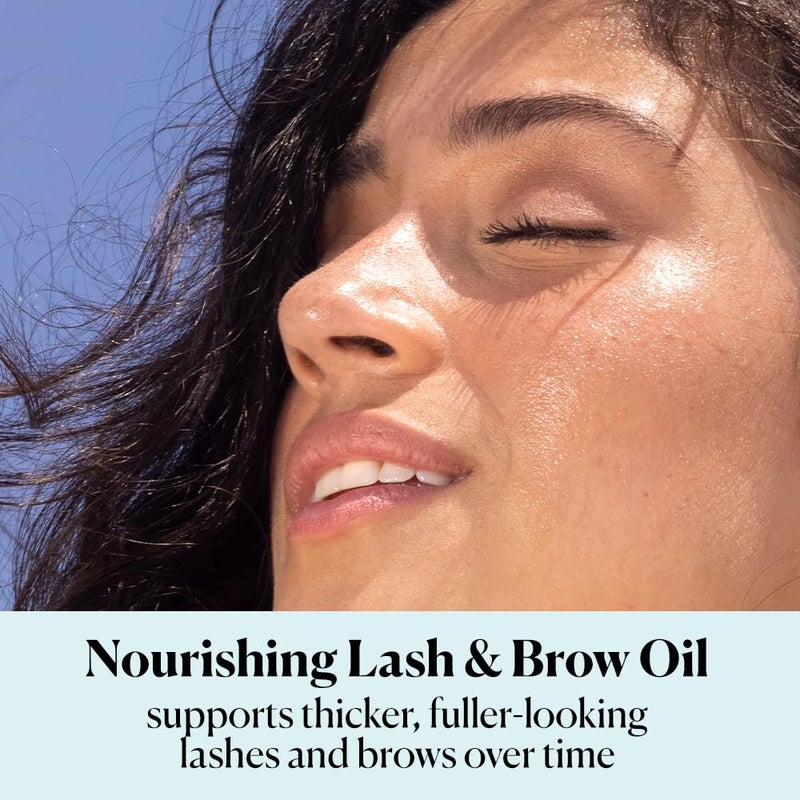 Sky Organics - Organic Lash & Brow Oil & Applicator - Eyelash Serum - Castor Oil Organic - Moringa, Amla, Vitamin E - Lashes, Eyebrows - Hair Oil - Self Care, Beauty - Gifts for Women - .4 fl oz, 12mL - Image 2