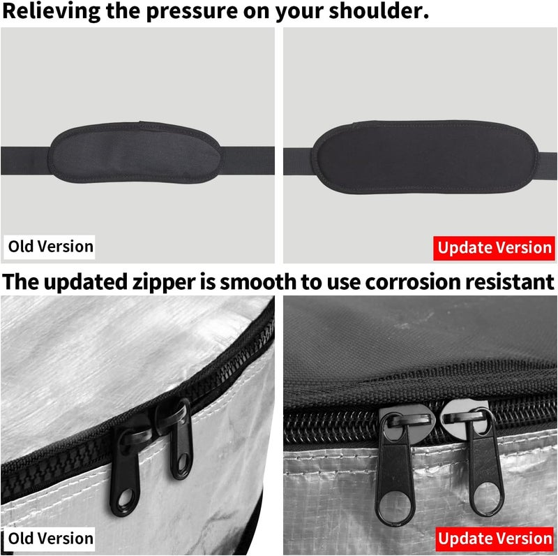 UCEDER Surfboard Cover and Surfboard Storage Bag for Outdoor Travel,5'0"-9'10" Surfboard Bag,Maximum Protection for Your Surfboard - Image 3