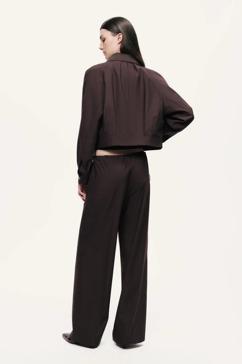 Nocturne Buckle Detail Cropped Zip Jacket