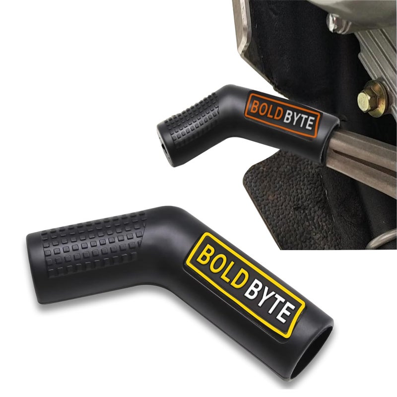 Bold Byte حامي حذاء و حذاء ناقل الحركة العالمي من بولد بايت للدراجات - حامي حذاء للدراجات، غطاء للدراجة أباتشي، ناقل الحركة للدراجات النارية - حامي نقل الحركة للدراجات 1 قطعة - Image 1