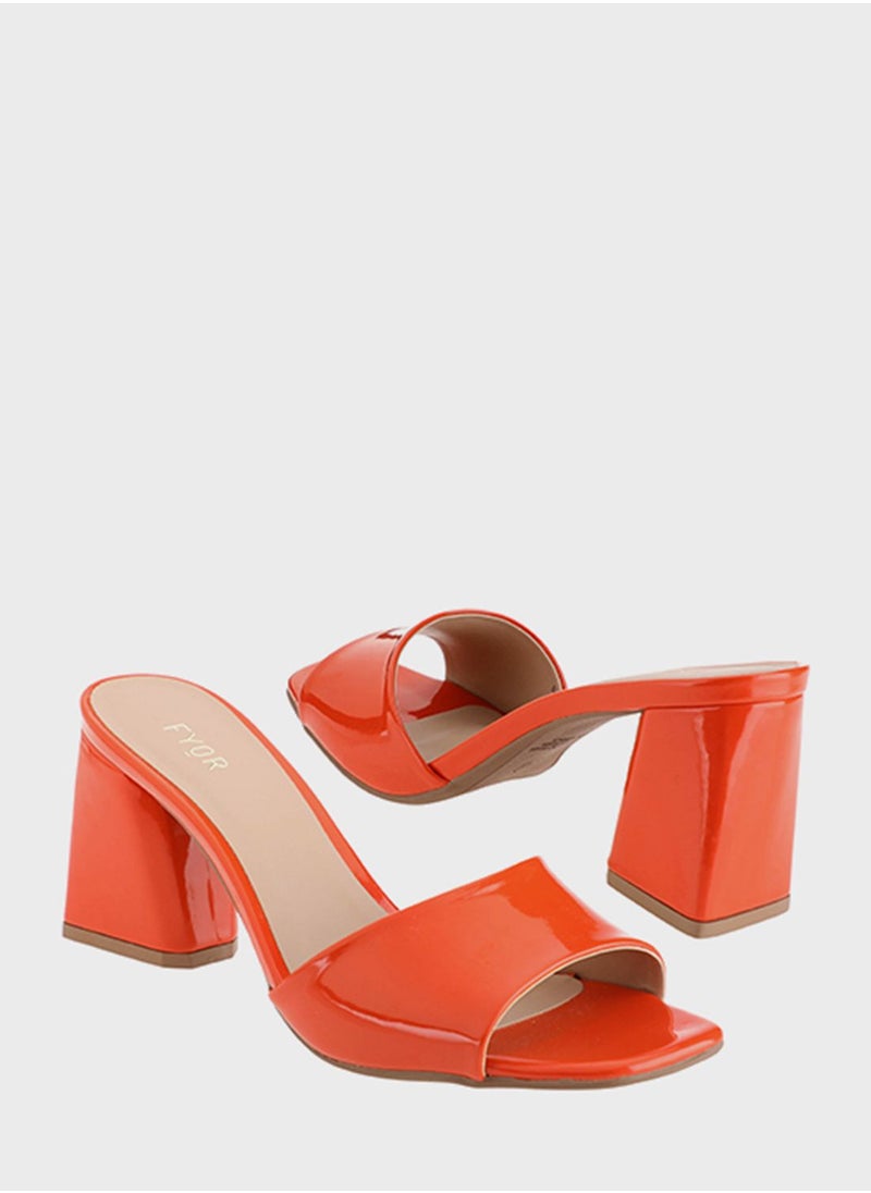 FYOR - Block Mid Heel Sandals - Image 1