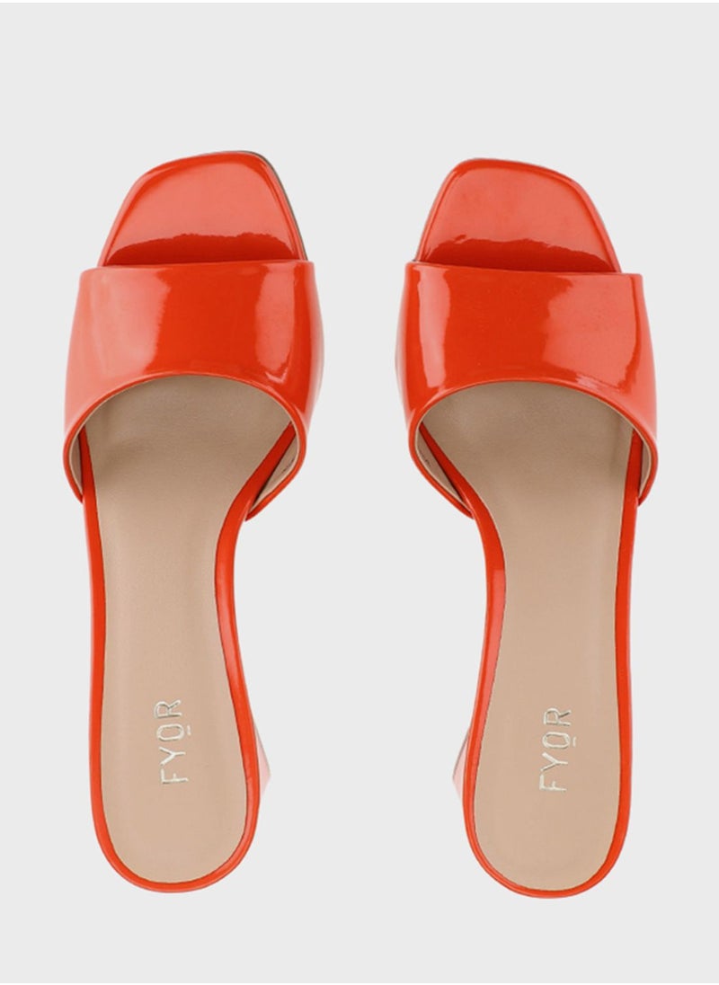 FYOR - Block Mid Heel Sandals - Image 1