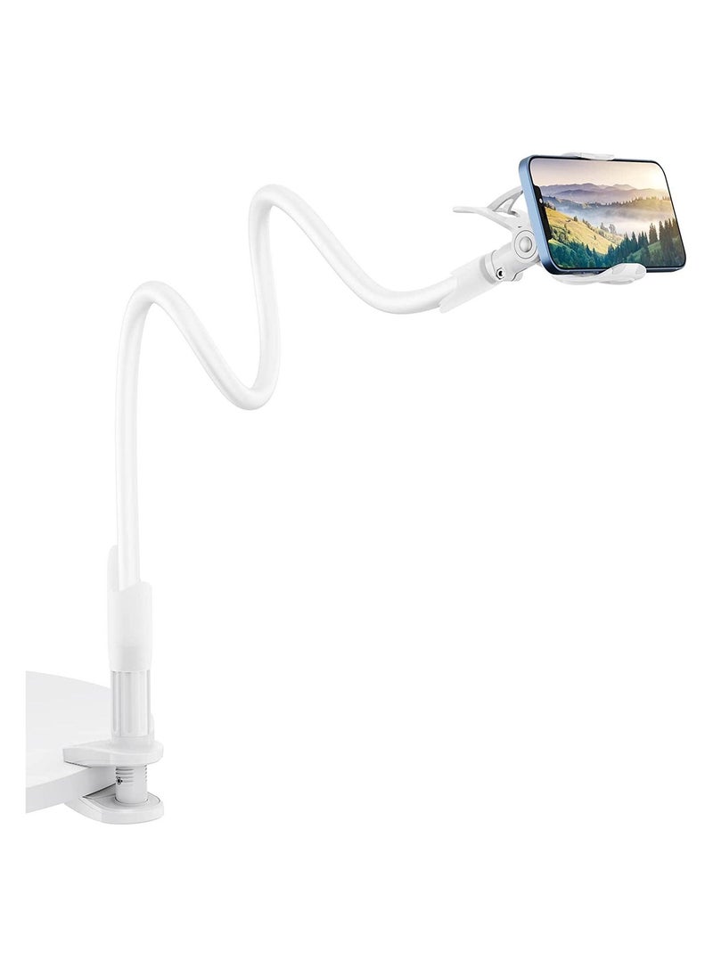 Clamp Universal Lazy Mount Clip Hands Free Flexible Long Arm Bracket Grip for 4.0-6.3 Phones Mobile Stand Baby Monitor for Desk, Bed, Office, Kitchen - Image 1