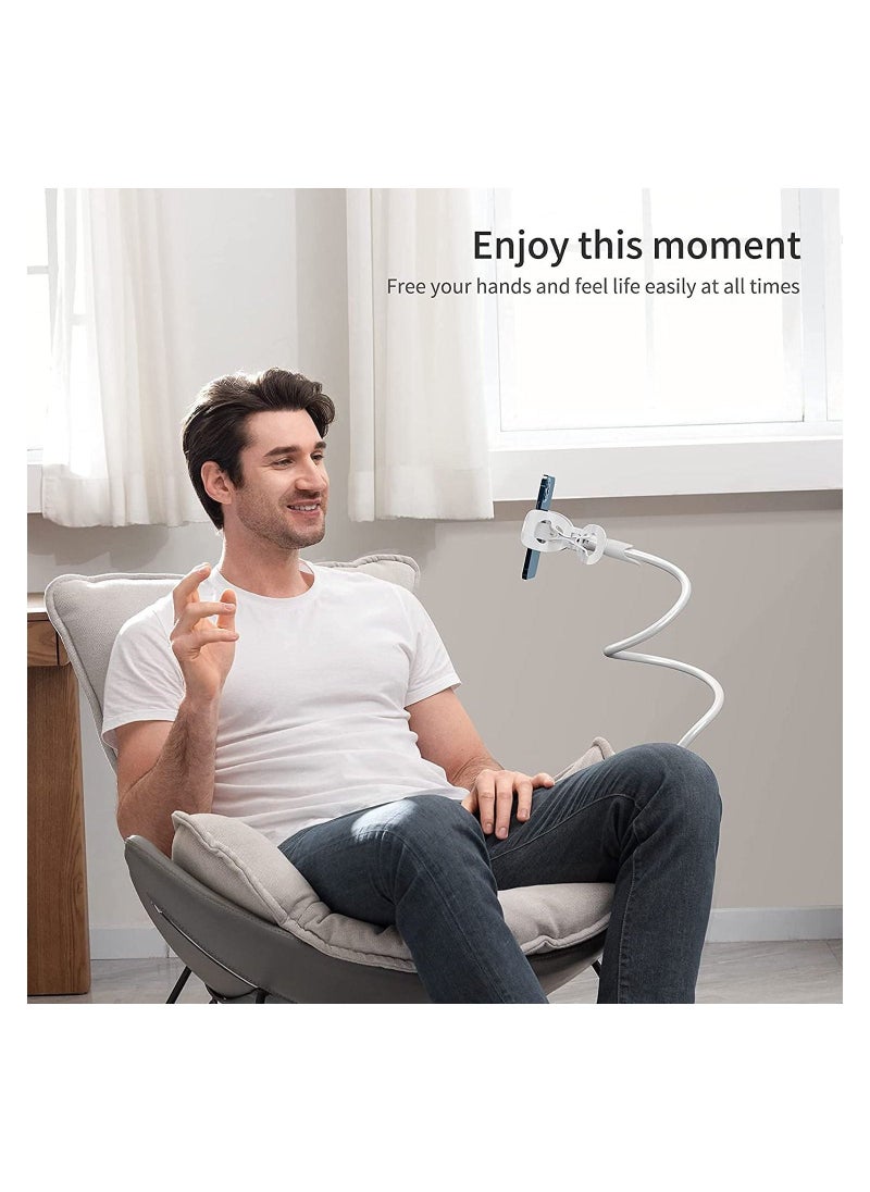 Clamp Universal Lazy Mount Clip Hands Free Flexible Long Arm Bracket Grip for 4.0-6.3 Phones Mobile Stand Baby Monitor for Desk, Bed, Office, Kitchen - Image 2