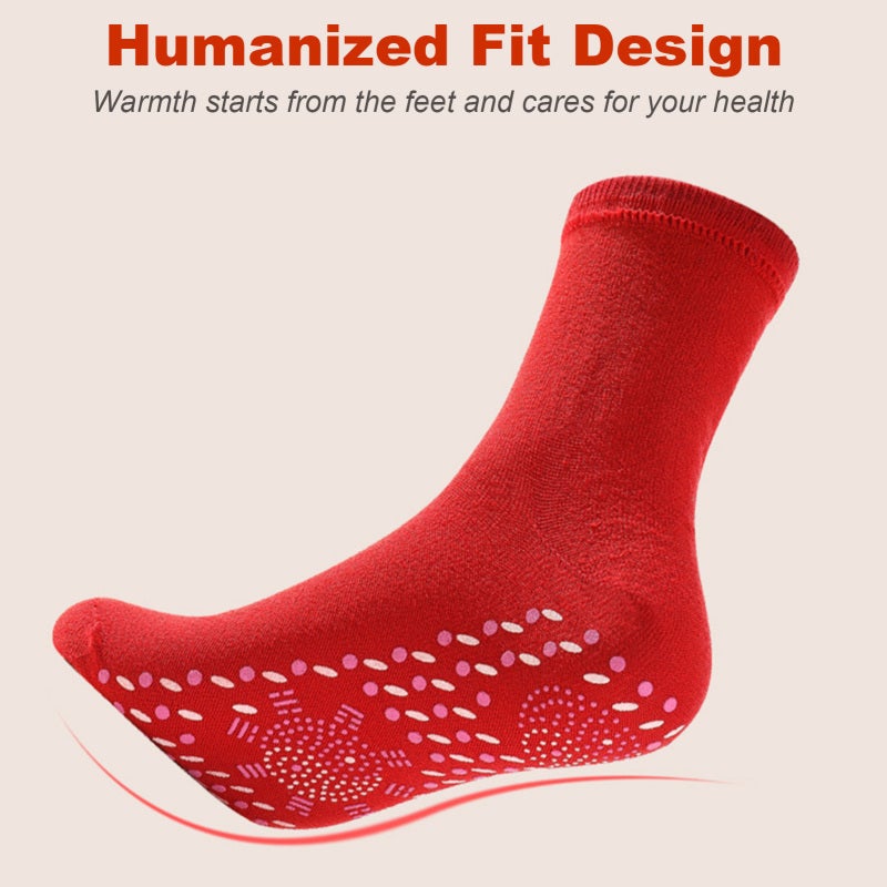 Heated Socks: Black Tourmaline Magnetic Material - Acupoint Massage Promote Blood Circulation Self Heating Socks for Outdoor Activities Like Mountaineering Skiing Hiking - Image 5