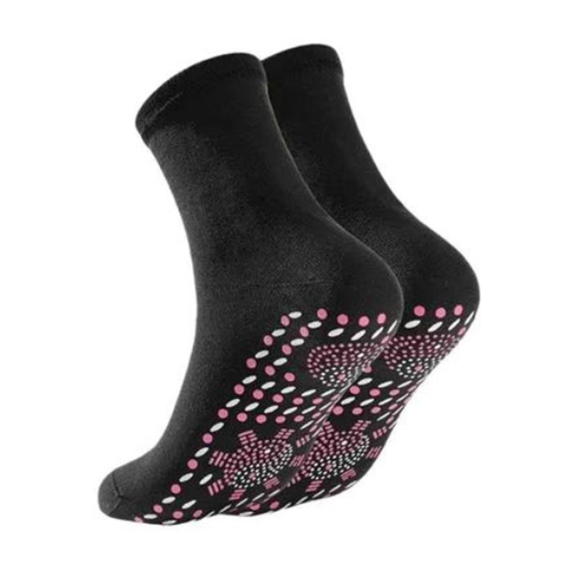 Heated Socks: Black Tourmaline Magnetic Material - Acupoint Massage Promote Blood Circulation Self Heating Socks for Outdoor Activities Like Mountaineering Skiing Hiking - Image 1