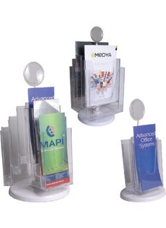 Convertible Brochure Stand A4 3-Way 6 Pockets