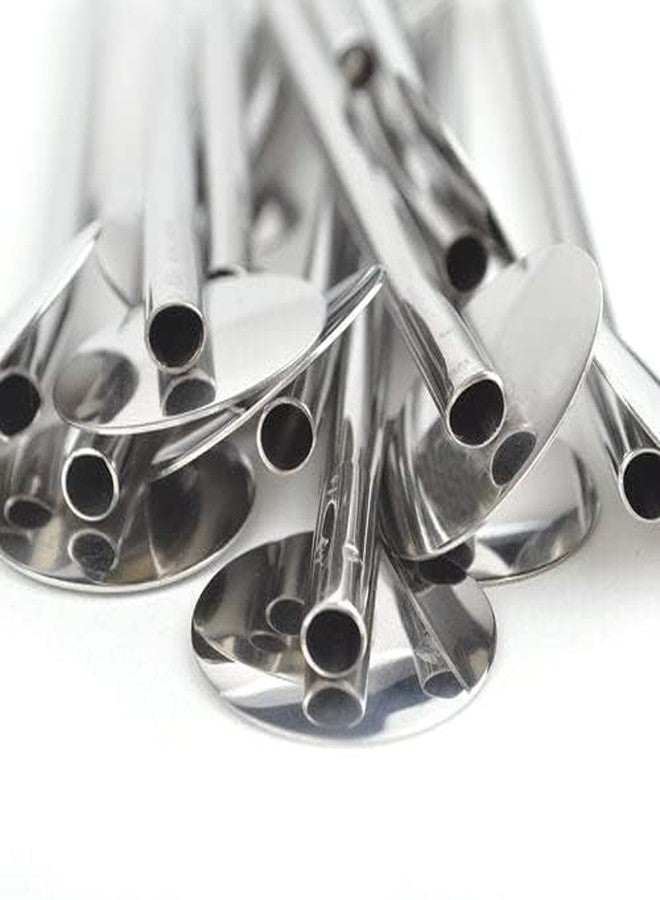 CocoStraw 4 Spoon Straws Stirrer Stainless Steel 4 Pack + Cleaning Brush Drinking Straws Metal Reuseable Drinking Mixing Cocktail Eco Friendly Green - Image 5