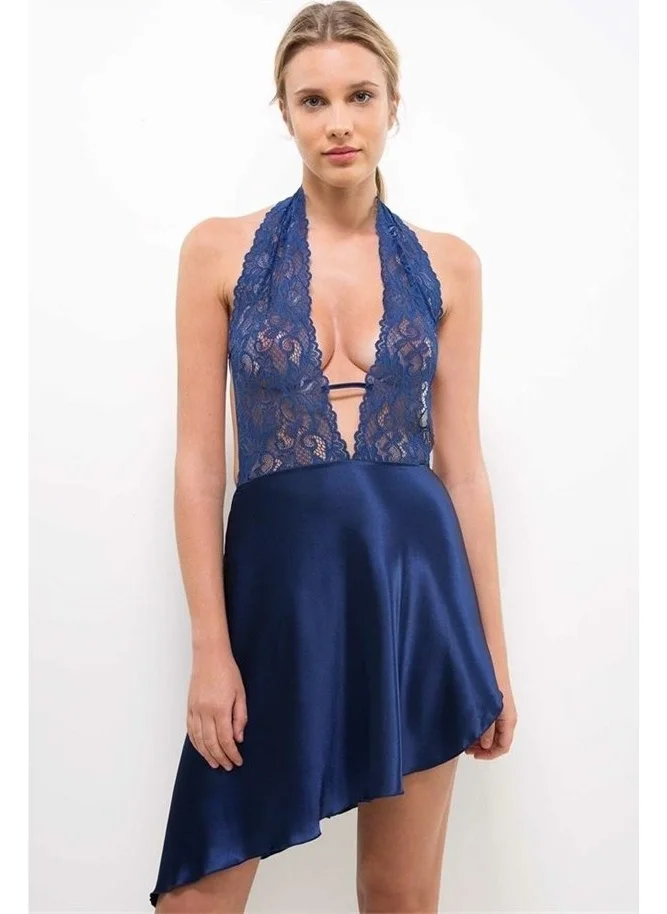 بيير كاردان 805 Nightgown - Navy Blue