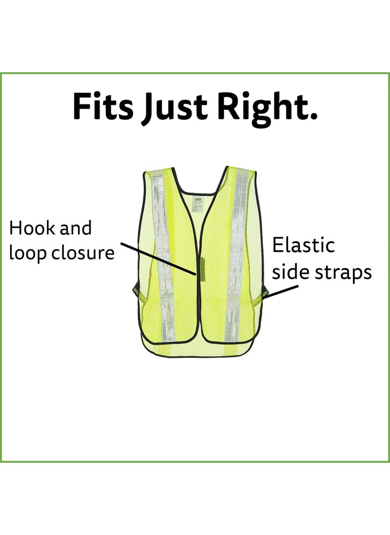 Cordova Cordova V121W Yellow Safety Vest NonRated for General Purpose HighVisibility Mesh Safety Vest for Event Management Parking Lot Duty Crossing Guards and More Comfortable and Lightweight  - Image 4