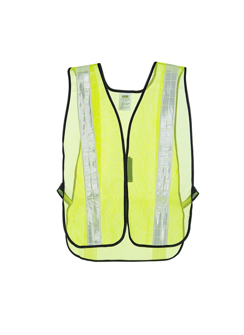 Cordova Cordova V121W Yellow Safety Vest NonRated for General Purpose HighVisibility Mesh Safety Vest for Event Management Parking Lot Duty Crossing Guards and More Comfortable and Lightweight  - Image 1