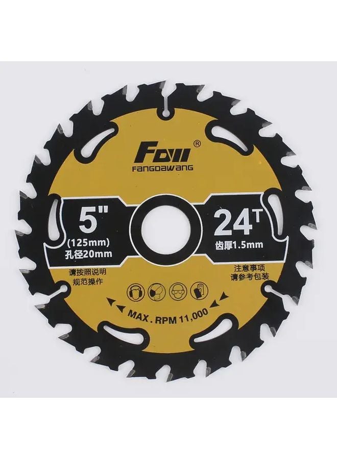 125mm 5 Inch 24T Carbide Tipped Circular Saw Blade 20mm Bore For Wood Cutting - Image 3