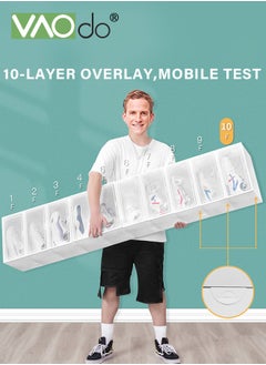 VAOdo 6PCS Shoe Box Stackable Foldable Acrylic Shoe Box Transparent Visibility Sports Shoes Storage Box  - Image 5