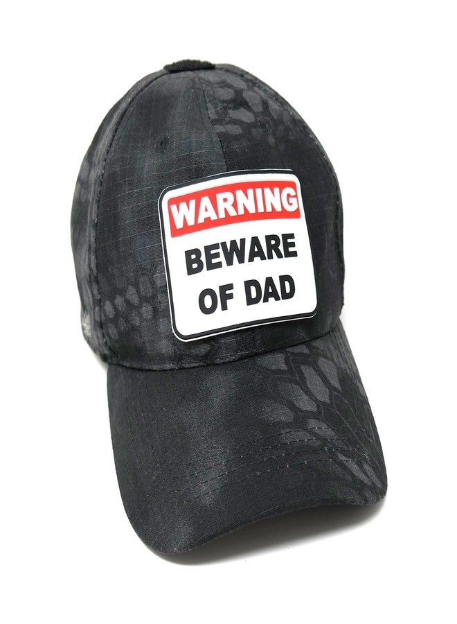 Stinking Patch Co. Warning Beware of Dad PVC Hook and Loop Patch | Funny Tactical Patch for Diaper Bags and Daddy Gear - Image 2