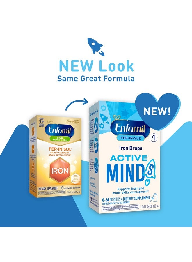 Enfamil Fer-In-Sol Iron Supplement Drops for Infants, 50 mL dropper bottle - Image 3