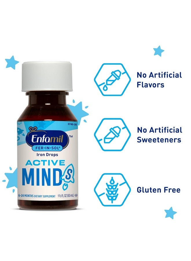 Enfamil Fer-In-Sol Iron Supplement Drops for Infants, 50 mL dropper bottle - Image 4