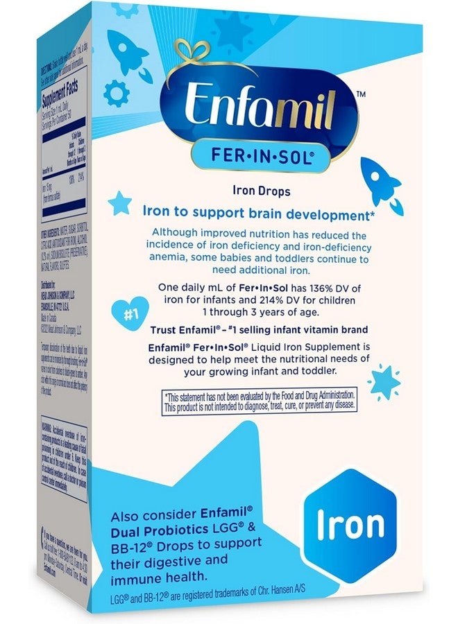 Enfamil Fer-In-Sol Iron Supplement Drops for Infants, 50 mL dropper bottle - Image 5