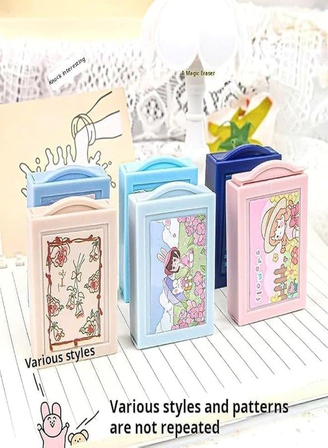 Little More LITTLEMORE Fun Magic Box Pencil Eraser Cute Drawer Modle Rubber Eraser for Kids, Girls School Student, Return Birthday Gift Magic Box Shaped Erasers-4 Pcs., Multi-Color (8) - Image 3