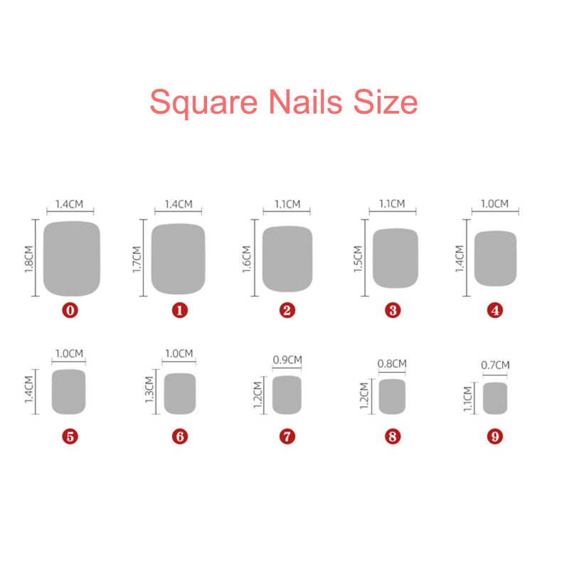 24PCS Fake Nails Tips Clear Acrylic Nail Tips Full Cover False Nail Artificial Nails Coffin Shaped Ballerina Nails Tips for Nail Salons and DIY Nail Art 10 Sizes - Image 3