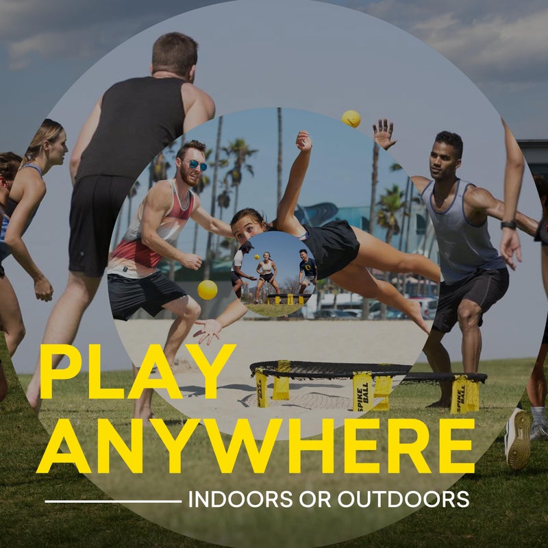 Spikeball طقم سبايك بول الأحمر والأبيض والأزرق القياسي 3 كرات - Image 4
