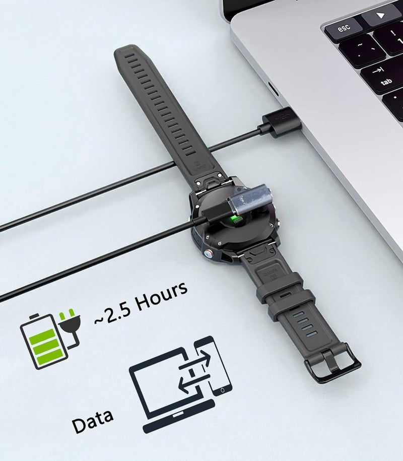 ETZIN USB C Watch 90° Angle Adapter Connector, Type C to Charging Right Angle Converter Coupler, for Smartwatch/Bracelet, Blue Gray(USB, Pack-of-1) - Image 2