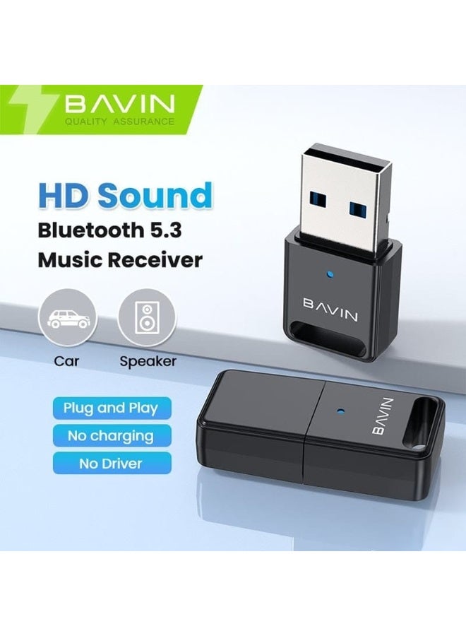 Bavin HD Sound Bluetooth 5.3 Music Receiver for Speakers and Cars - Image 1